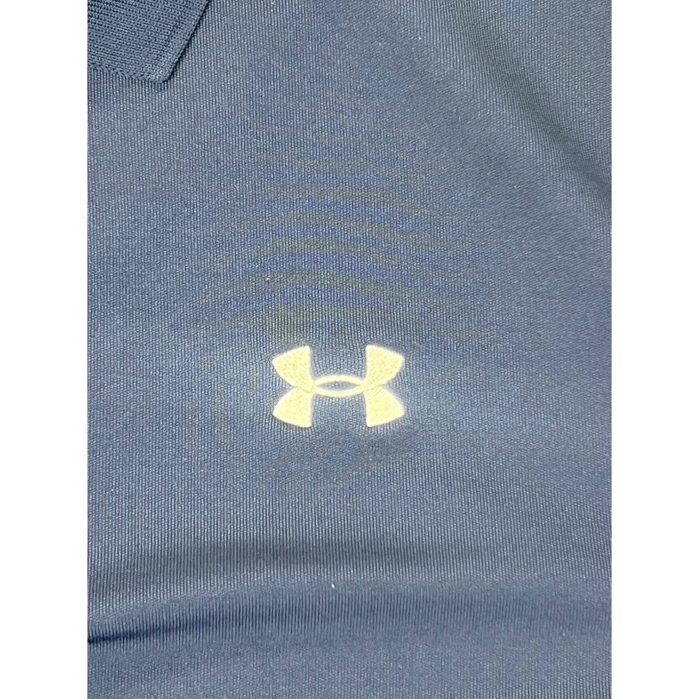 Under Armour Men XXL Navy Blue Polo Shirt Short Sleeve Golf Athletic Performance - Picture 3 of 6
